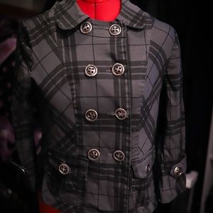 Grey Plaid Jacket